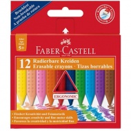 Radierbarer Wachsmalstift 12er-Set - Faber-Castell