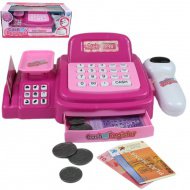 Rosa Spielzeugkasse mit Waage, Spielgeld und Sound, 27 cm