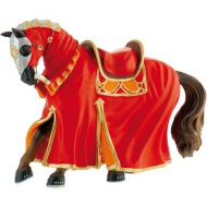 Rotes Ritterturnier Pferd Spielfigur - Bullyland