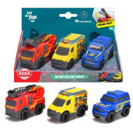 SOS Mikro Krankenwagen 3er-Set 9cm - Dickie Toys