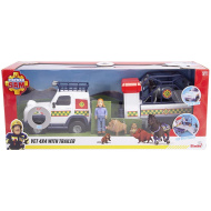 Sam der Feuerwehrmann: VET 4x4 mit Anhänger und Lizzie Figur Spielset - Simba Toys