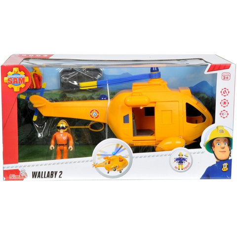 Sam, der Feuerwehrmann: Wallaby II Hubschrauber mit Spielfigur - Simba Toys