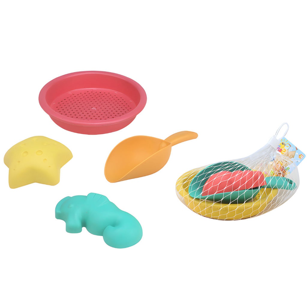 Sandkasten-Set mit Sieb, 4-teiliges Set