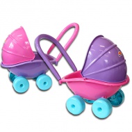 Schiebbarer Kinderwagen mit Sonnenschutz - D-Toys