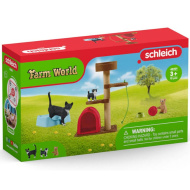 Schleich: Farm World - Spielerlebnis für niedliche Katzen Spielset (42501)