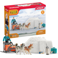 Schleich: Wild Life - Antarktis-Expedition Spielset mit Figuren und Hundeschlitten (42558)