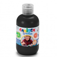 Schwarze Temperafarbe 250ml - Carioca