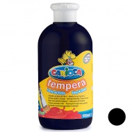 Schwarze Temperafarbe 500ml - Carioca