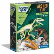 Science&amp;Play: Archeofun Leuchtender Velociraptor Ausgrabungsset - Clementoni