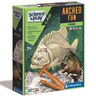 Science &amp; Play: Piranha fluoreszierendes archäologisches Set - Clementoni