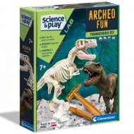 Science &amp; Play: T-Rex fluoreszierendes archäologisches Set - Clementoni