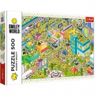 Smiley World, Vielzahl von Smiley-Gesichtern 500-teiliges Puzzle - Trefl