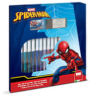 Spider-Man 18-teiliges Stempelset mit Filzstift - Multiprint