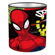 Spiderman zylinderförmiger Metall-Schreibtisch-Stiftehalter 10x11cm