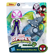 Spidey und seine erstaunlichen Freunde: Rhino Dino und Ghost Spider Actionfigurenset - Hasbro