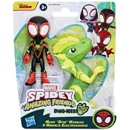 Spidey und seine fantastischen Freunde - Miles Morales und Elektrosaurus Dino-Netz Actionfigur Set - Hasbro