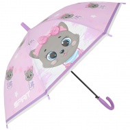 Spirit: Automatischer Regenschirm mit grauer Katze Kitty 19" 66cm