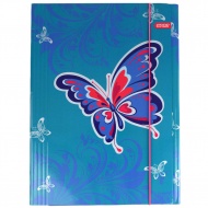 Spirit: Blue Butterfly Gummibandmappe A/4