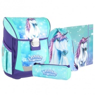 Spirit: Cool Little Dream Einhorn ergonomischer Schulranzen, Rucksack 4-teiliges Set