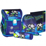 Spirit: Football Goal!! gemusterter Schulranzen, Rucksack 4-teiliges Set