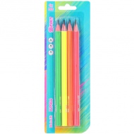 Spirit: Jumbo HB Graphitstift-Set mit Neon-Außenseite, 4 Stück