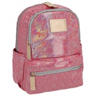 Spirit: Lizzy roter, abgerundeter Schulranzen, Rucksack 27x12,5x33cm