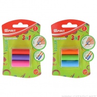 Spirit: Roller 3in1 Bleistiftgriff und Radiergummi in verschiedenen Farben, 6er-Set