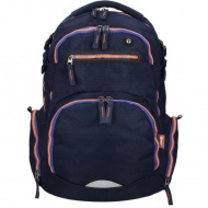 Spirit: Stinger dunkelblauer Premium ergonomischer Schulranzen Rucksack 26x32x44cm