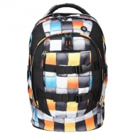 Spirit: Urban karierter ergonomischer Schulrucksack 46x33x22cm