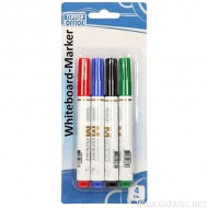 Spirit: White Board abwischbarer Tafelmarker 4er-Set