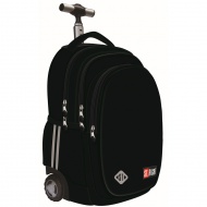 St.Right Black rollender Schulranzen, Rucksack TB-01 44x32x20cm