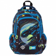 St.Right Dinosaur ergonomischer Schulranzen, Rucksack BP26 39x27x17cm