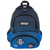 St.Right Space Moon Nasa vierfach unterteilte Schultasche, Rucksack 40x28x18cm