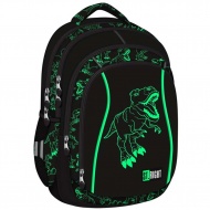 St.Right: T-Rex Dinosaurier vierfach unterteilte Schultasche, Rucksack