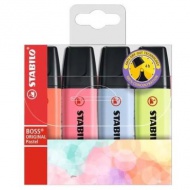 Stabilo: BOSS Original Pastell Textmarker 2-5mm 4er-Pack