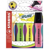 Stabilo: BOSS SPLASH Textmarker 2-5mm 4er-Set