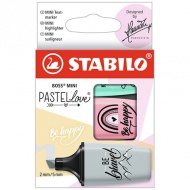 Stabilo: Boss Mini Pastellove Textmarker-Set 3-teilig