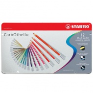 Stabilo: CarbOthello 12er-Set Buntstifte in Metalldose