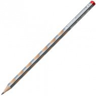 Stabilo: EASYgraph R dreieckiger Graphitstift HB silber