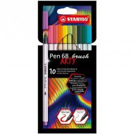 Stabilo: Pen 68 Brush ARTY Pinselstift-Set 10er-Pack