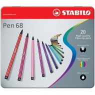 Stabilo: Pen 68 Filzstift-Set in Metalldose, 20 Stück