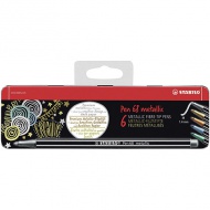 Stabilo: Pen 68 Metallic Filzstift 6er-Set in Metalldose