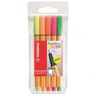 Stabilo: Point 88 Mini Neon Fineliner Set 5-teilig