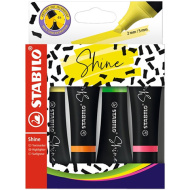 Stabilo: Shine Textmarker-Set 4-teilig