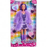 Steffi Love: Fluffy Modepuppe in lila Kleid - Simba Toys