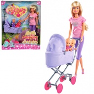 Steffi Love: Sunshine Zwillingskinderwagen-Puppe in 2 Varianten - Simba Toys