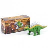 Stegosaurus grüne Dinosaurierfigur mit Lichteffekten