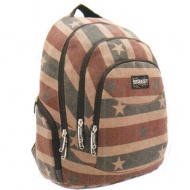 Street Canvas Star Schultasche, Rucksack 32x18x46 cm