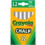 Tafelkreide 12 Stück weiß - Crayola