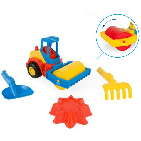 Tech Truck Walze mit Sandkasten-Set 24cm - Wader